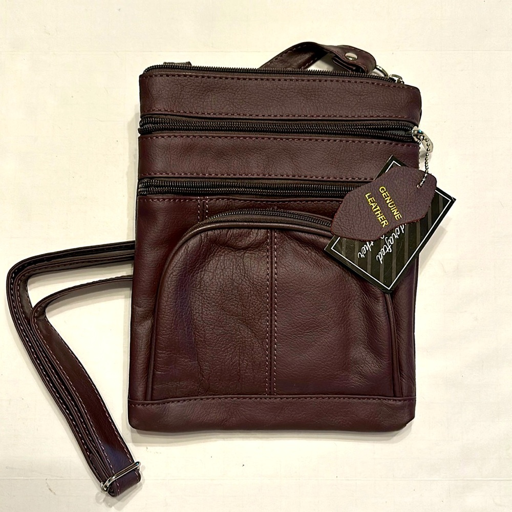 Handcrafted Genuine Leather Crossbody Bag Unbranded NWT